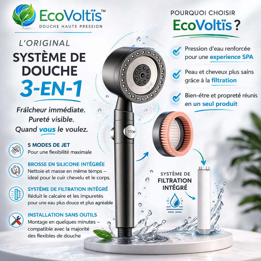 La raison pour laquelle votre douche manque de pression…
et vous coûte plus cher que vous ne le pensez.